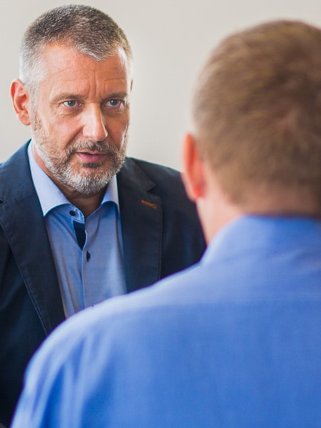 Coach im Gespr&auml;ch